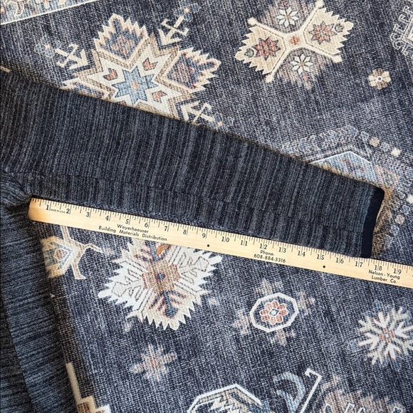 LOFT 100% Merino Wool Charcoal Knit Black Trim Cropped Blazer Cardigan Small - Picture 11 of 11